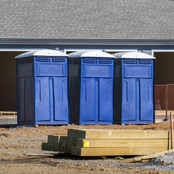 how can i report damages or issues with the porta potties during my rental period in Hereford TX